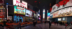 Snowy Times Square a night! 
