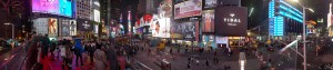 … and a Panorama of Times Square at night! 